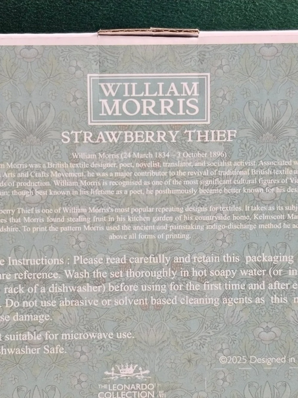 William Morris Set Of Four Knives Cheese/Butter Spreader  Strawberry Thief viral
